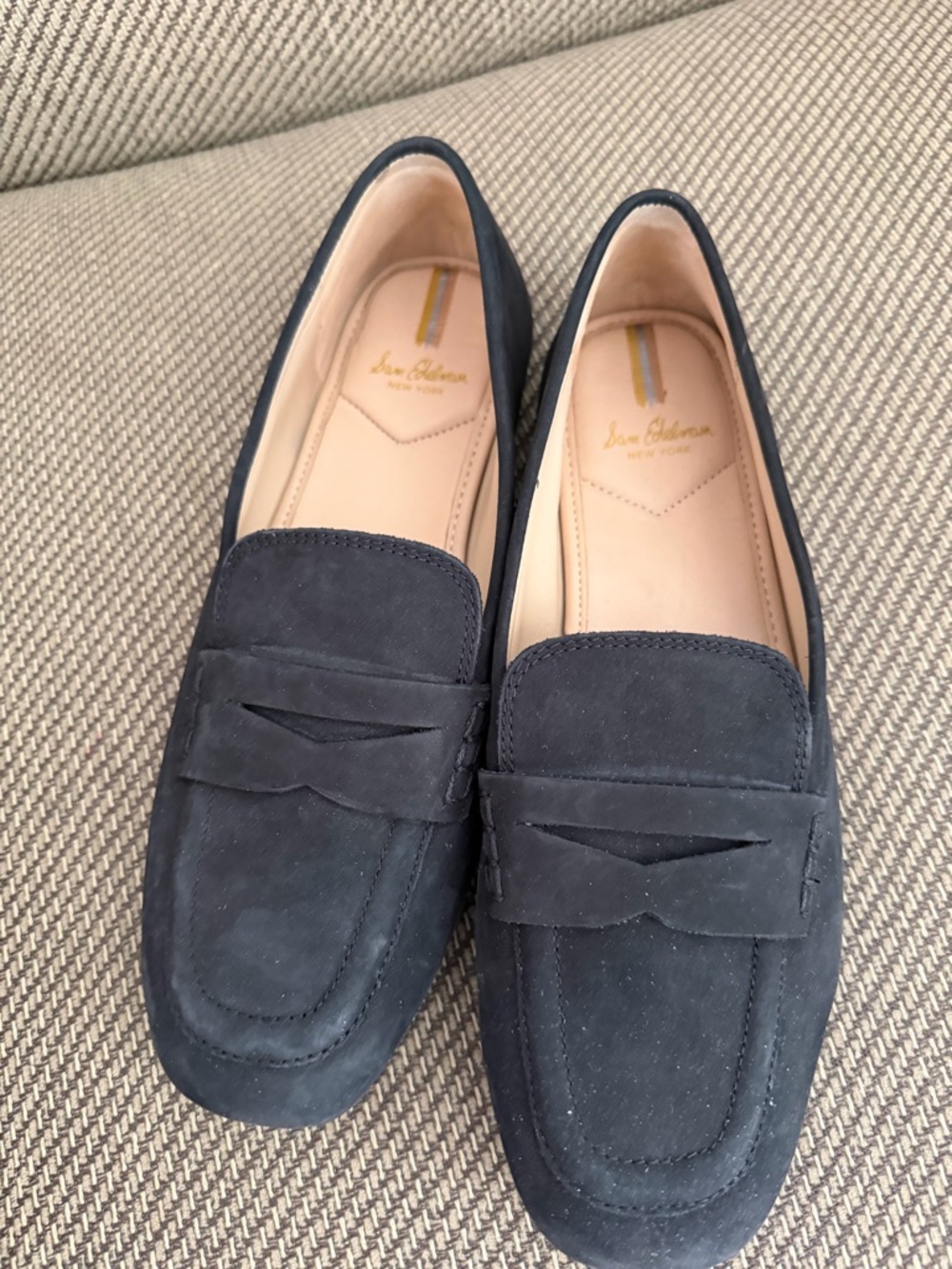 Black Suede Penny Loafers - Classic Slip-On